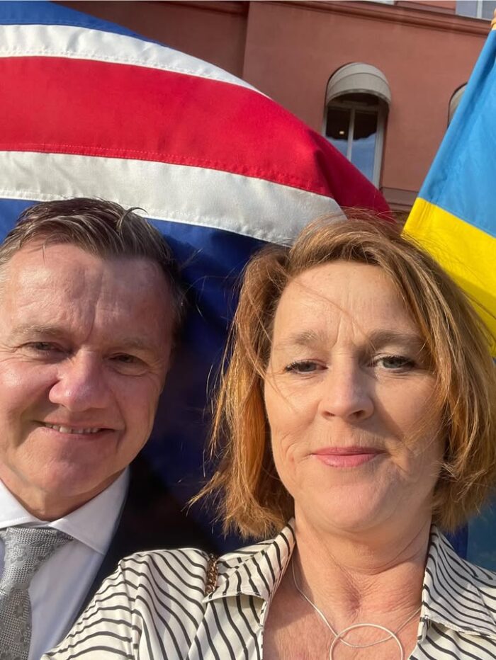 På väg till kungaparet och den isländske presidenten 🇸🇪🇮🇸